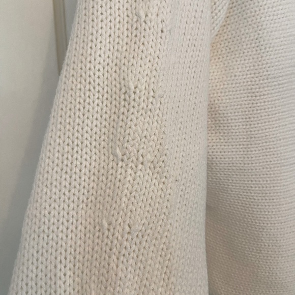 GAP white cotton sweater size M - Picture 3 of 4